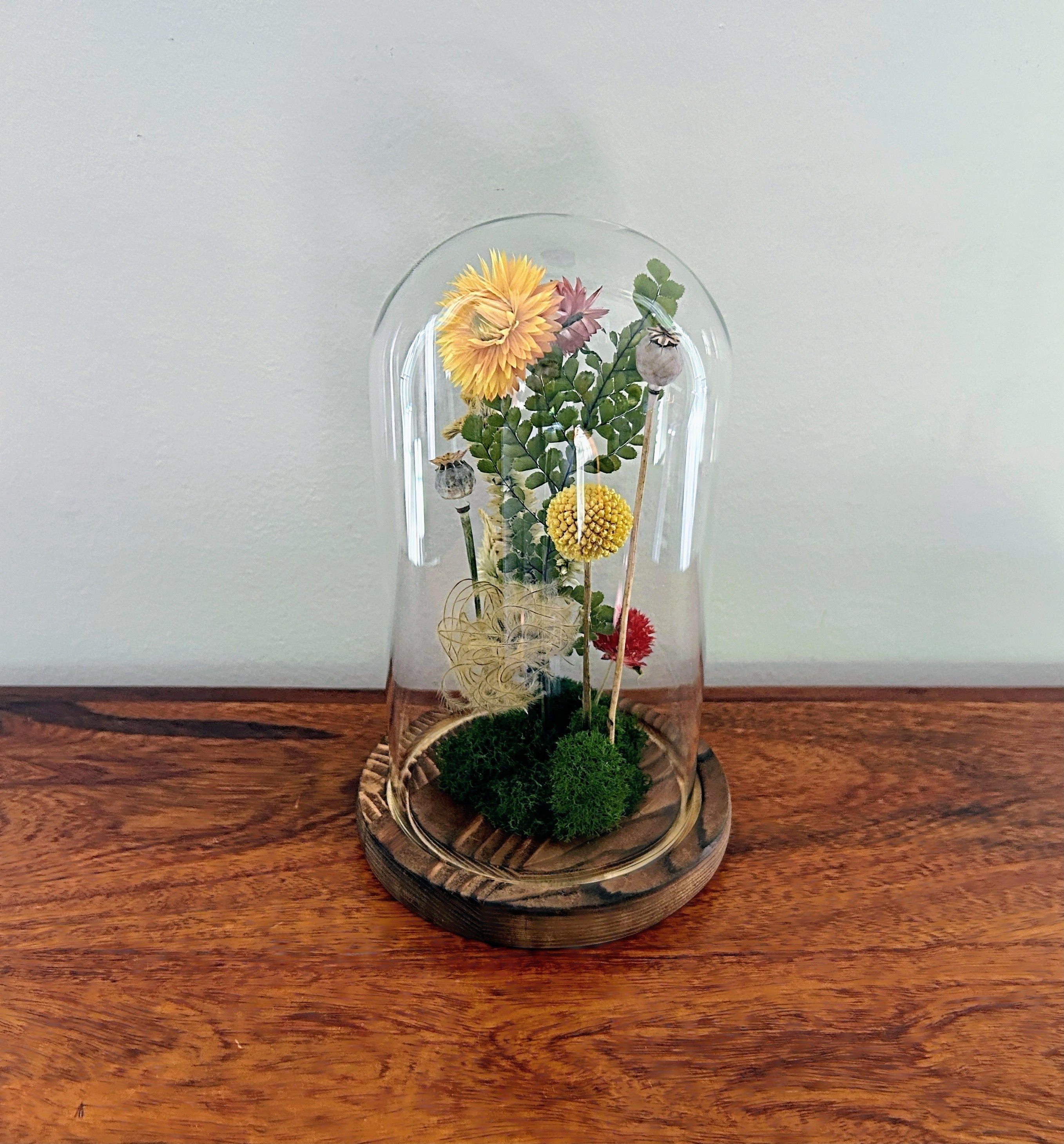 7.5" Yellow Red Earthy Mix Cloche