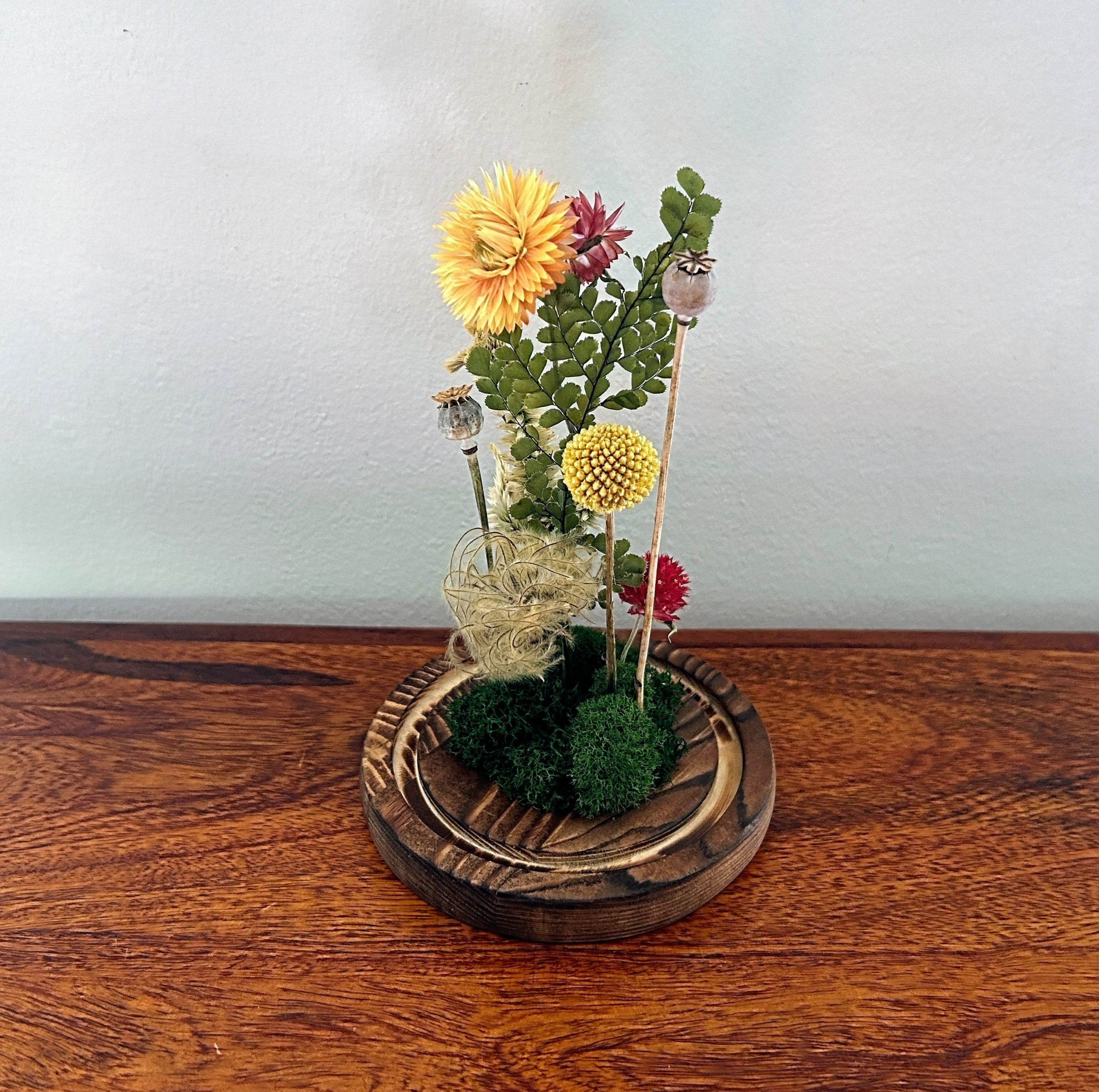 7.5" Yellow Red Earthy Mix Cloche