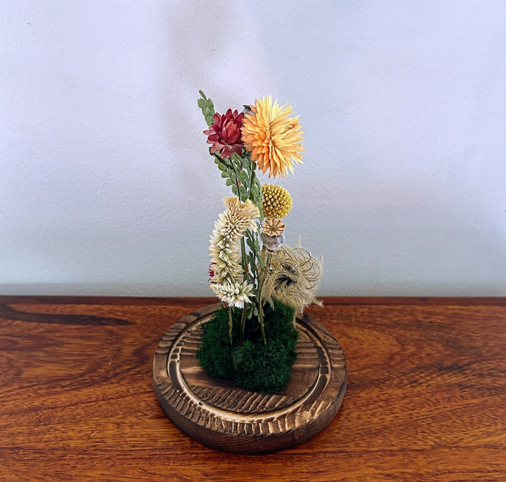 7.5" Yellow Red Earthy Mix Cloche