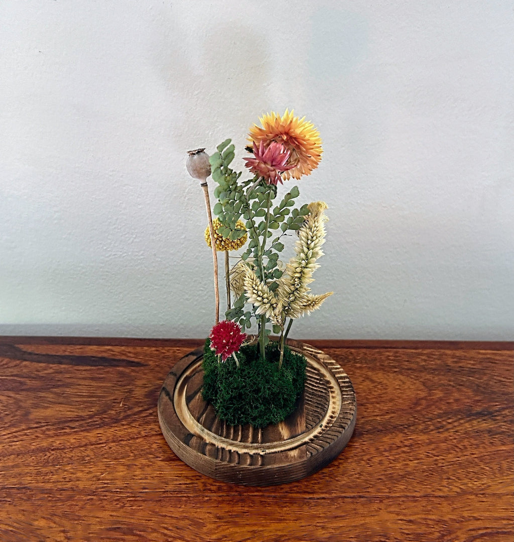 7.5" Yellow Red Earthy Mix Cloche