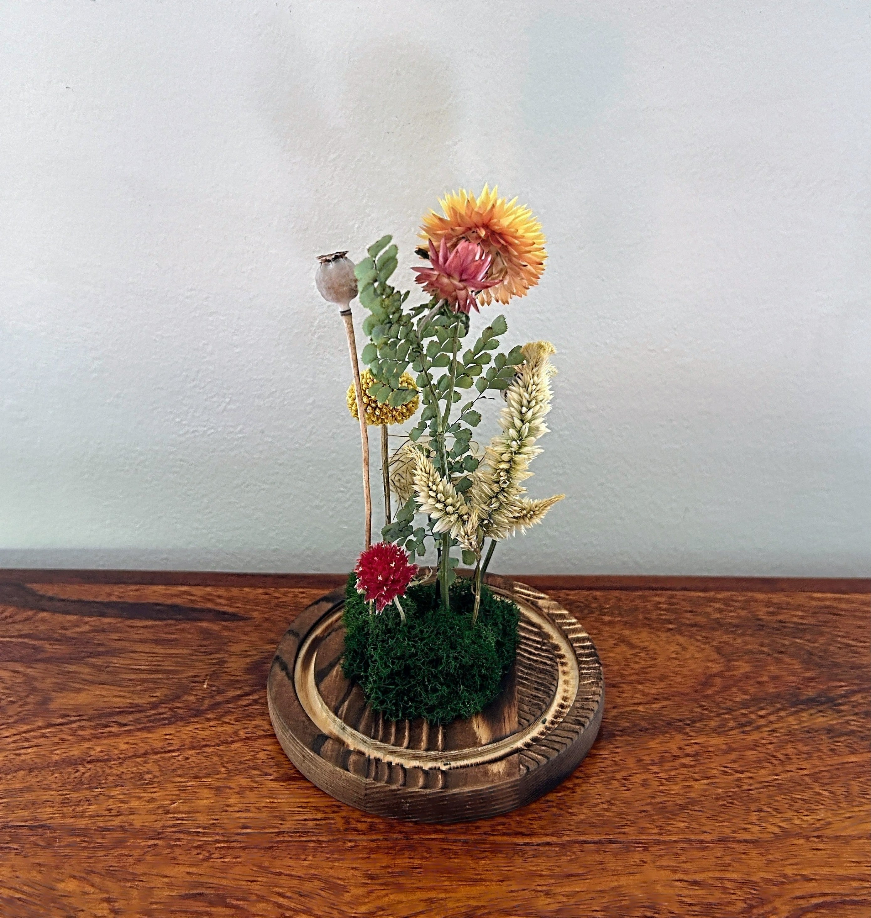 7.5" Yellow Red Earthy Mix Cloche