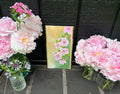 Reversible Cherry Blossom Beach Painting