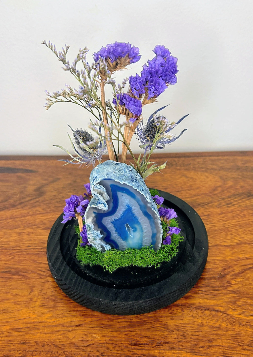 7.5" Blue Geode Cloche
