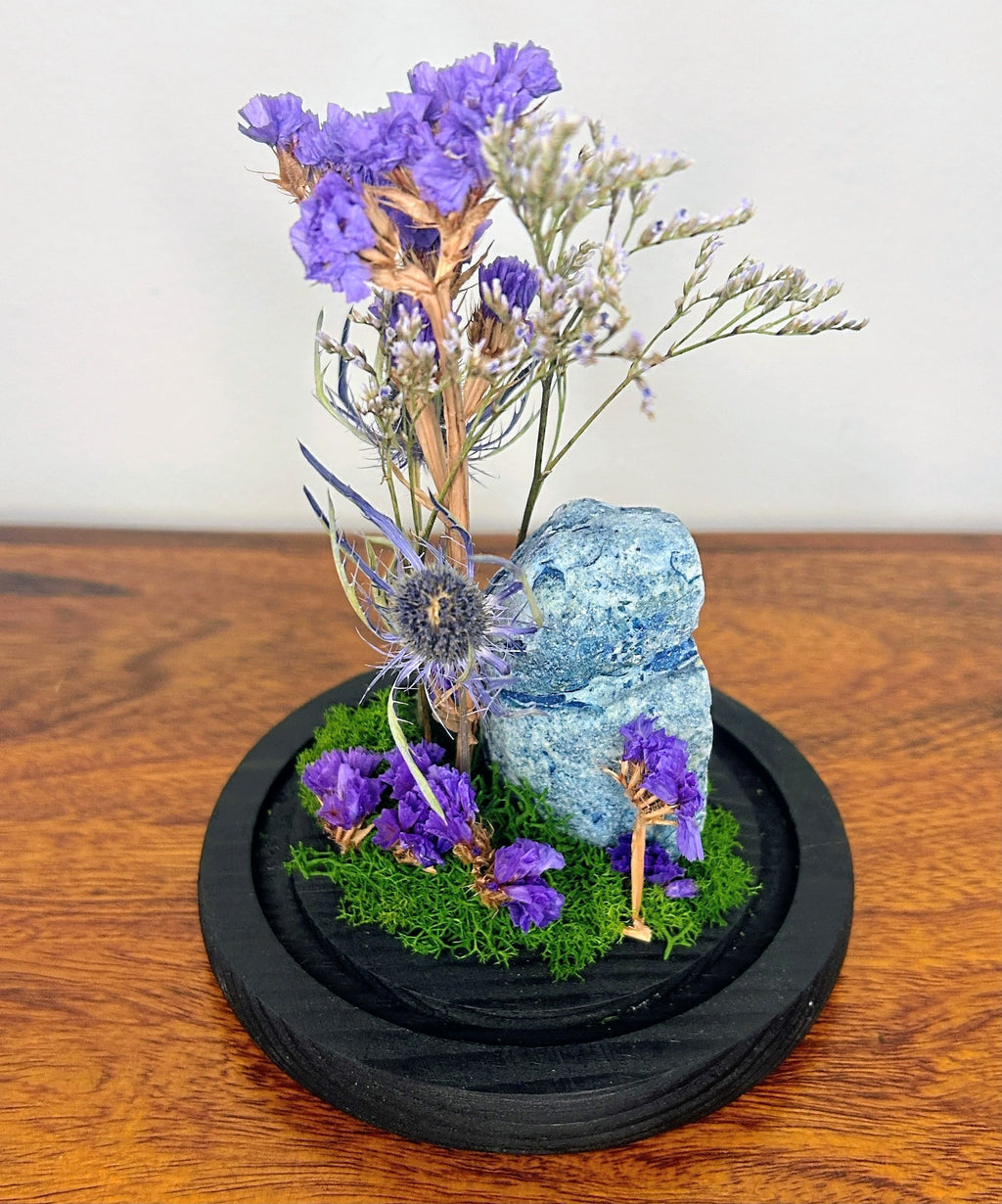 7.5" Blue Geode Cloche